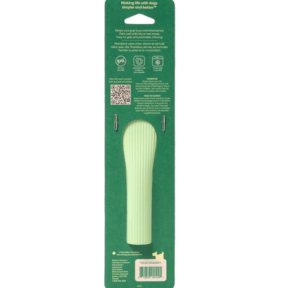 Earth Rated Durable Natural Rubber Dog Chew Treat Enrichment Toy Bone Large 9" - Picture 4 of 9